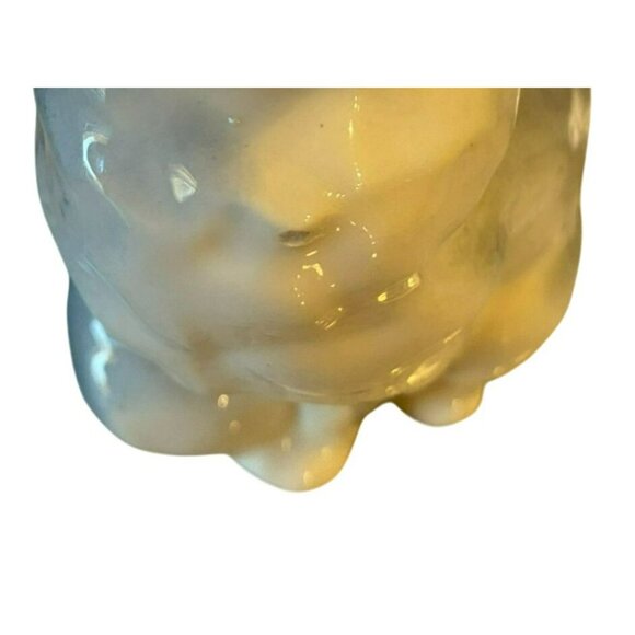 Robert Simons Vintage Ceramic Cat Figurine 4" Blue Gray White Green Eyes - Picture 3 of 7